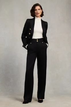 High Waisted Straight Trouser