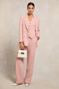 High Waisted Straight Trouser