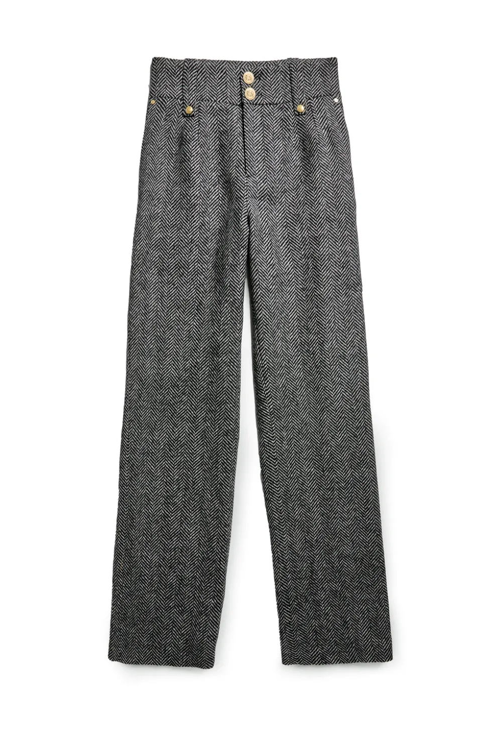 High Waisted Wide Leg Trouser