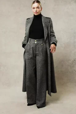 High Waisted Wide Leg Trouser