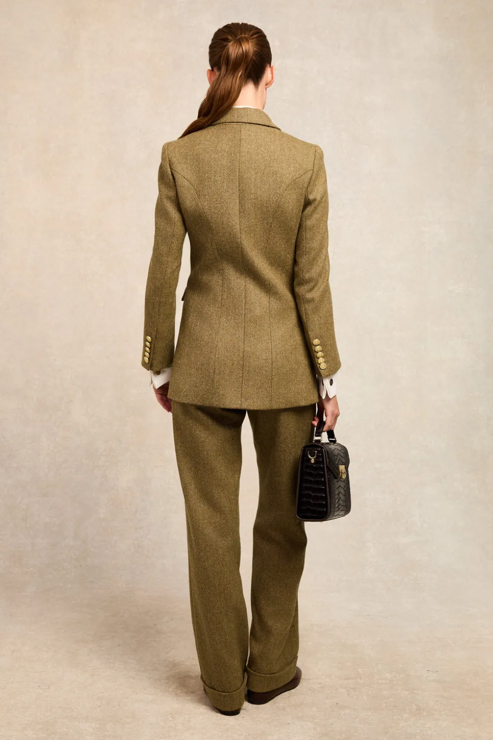 High Waisted Wide Leg Trouser