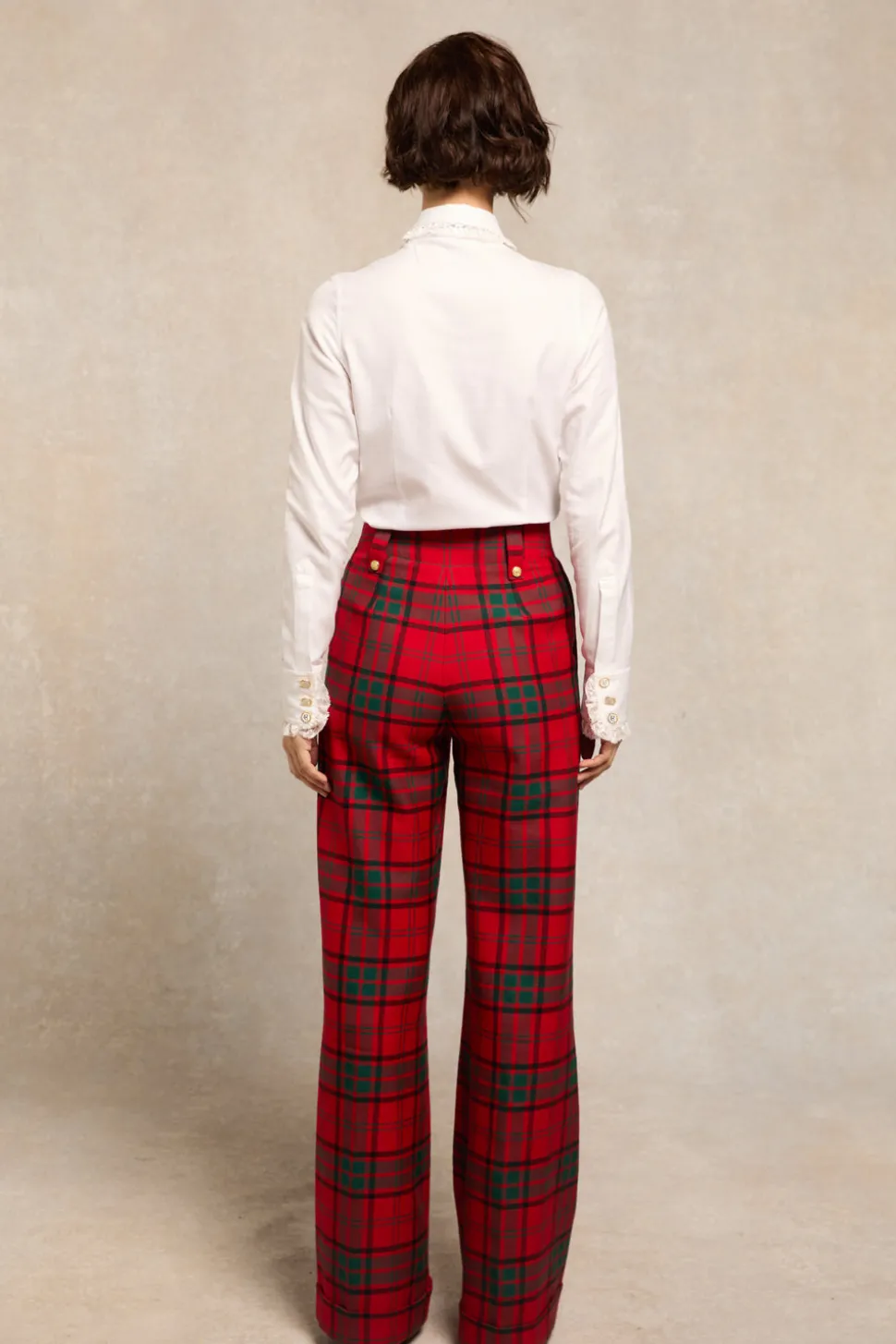High Waisted Wide Leg Trouser