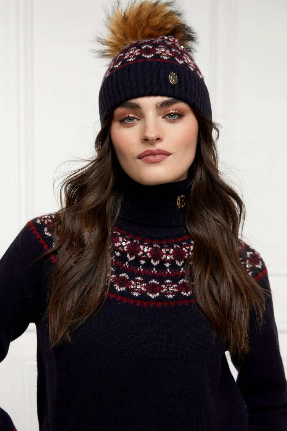 Jennifer Fairisle Bobble Hat