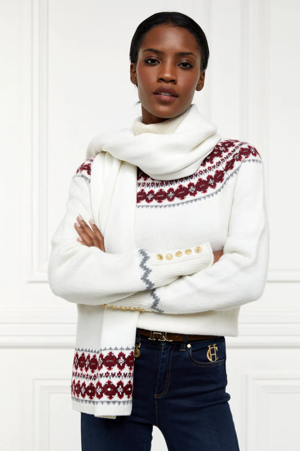 Jennifer Fairisle Scarf