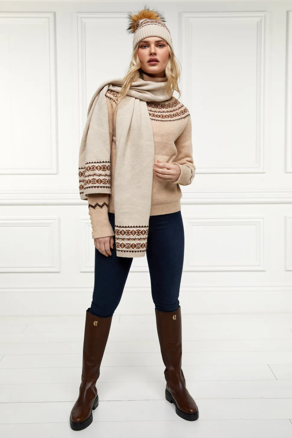 Jennifer Fairisle Scarf