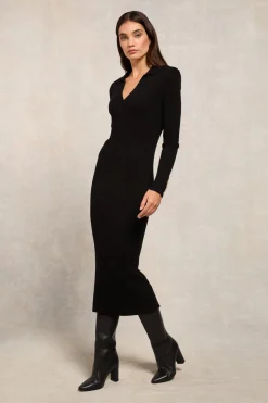 Knitted Shirt Dress
