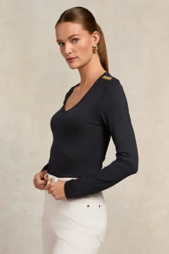 Long Sleeve V-Neck Tee
