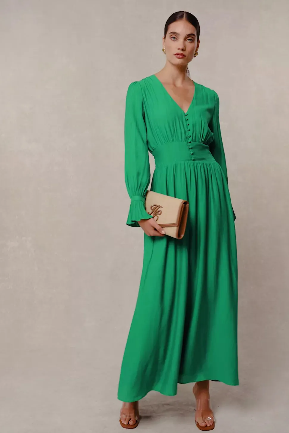Phoebe V-Neck Maxi Dress
