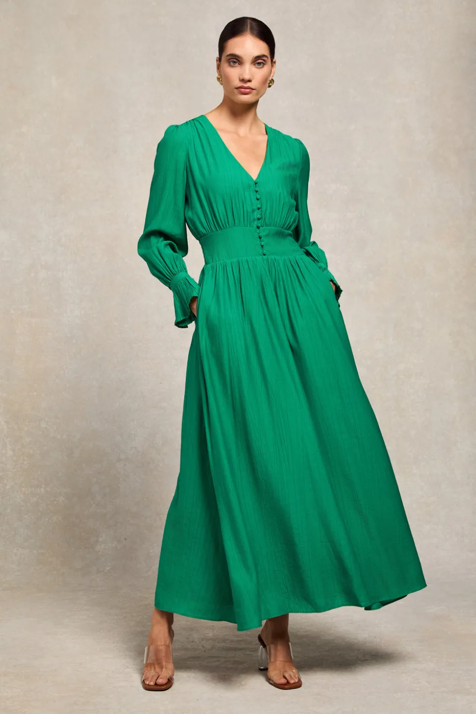 Phoebe V-Neck Maxi Dress