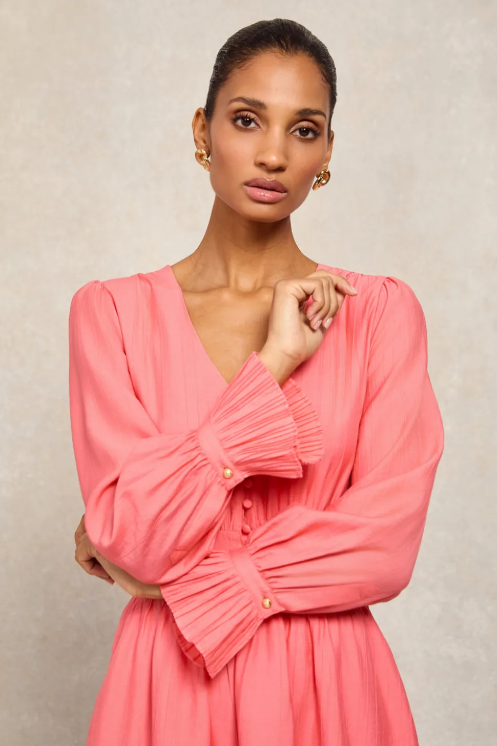 Phoebe V-Neck Mini Dress