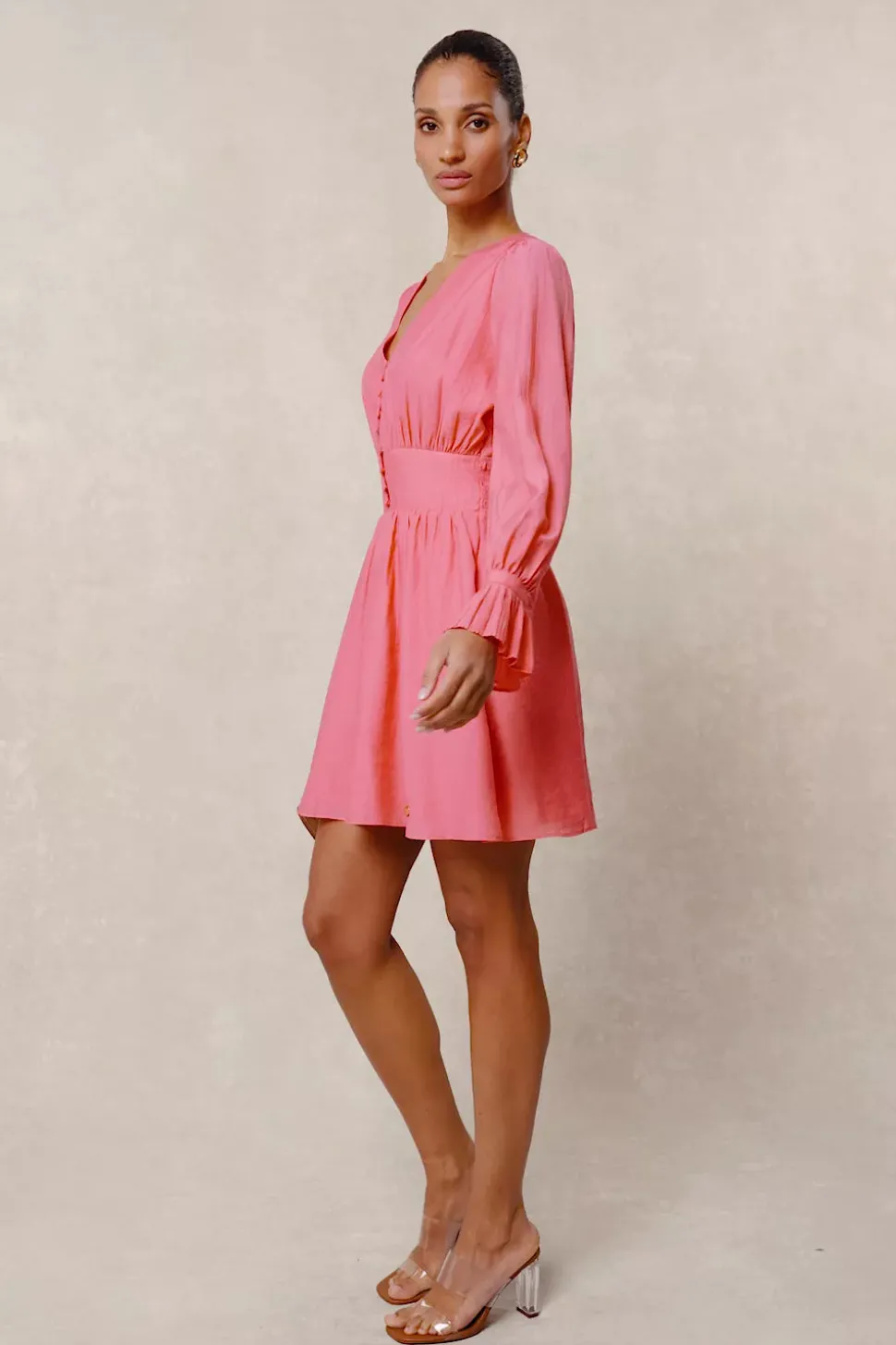 Phoebe V-Neck Mini Dress