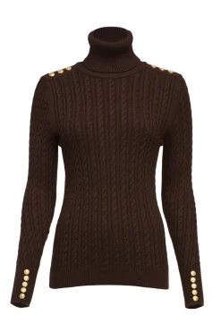 Seattle Roll Neck Cable Knit