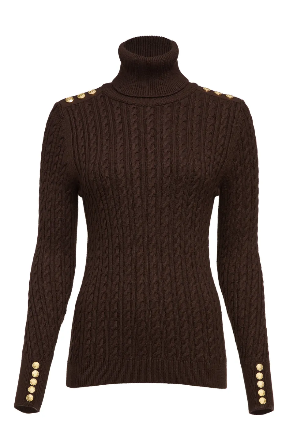 Seattle Roll Neck Cable Knit