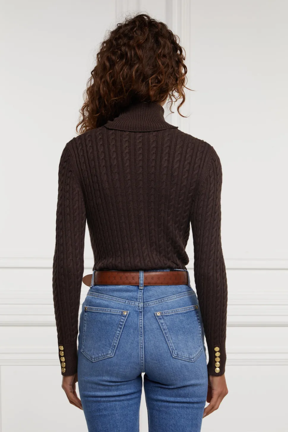 Seattle Roll Neck Cable Knit