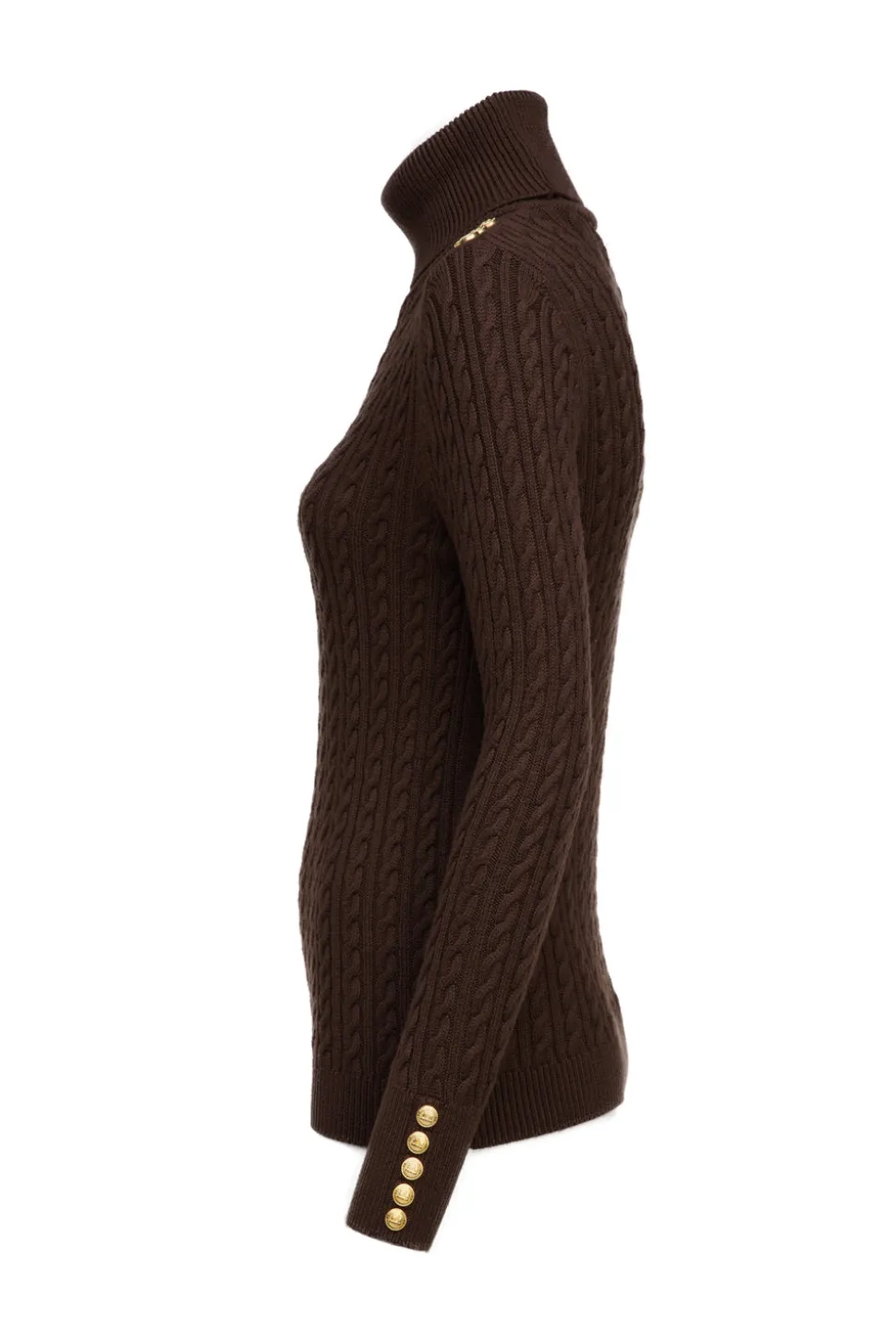 Seattle Roll Neck Cable Knit