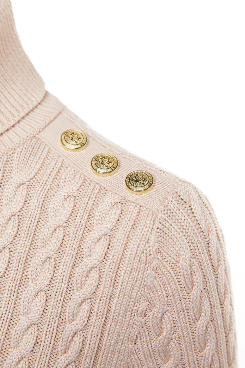 Seattle Roll Neck Cable Knit