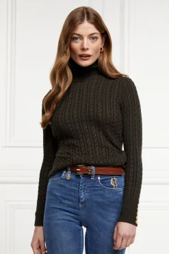 Seattle Roll Neck Cable Knit