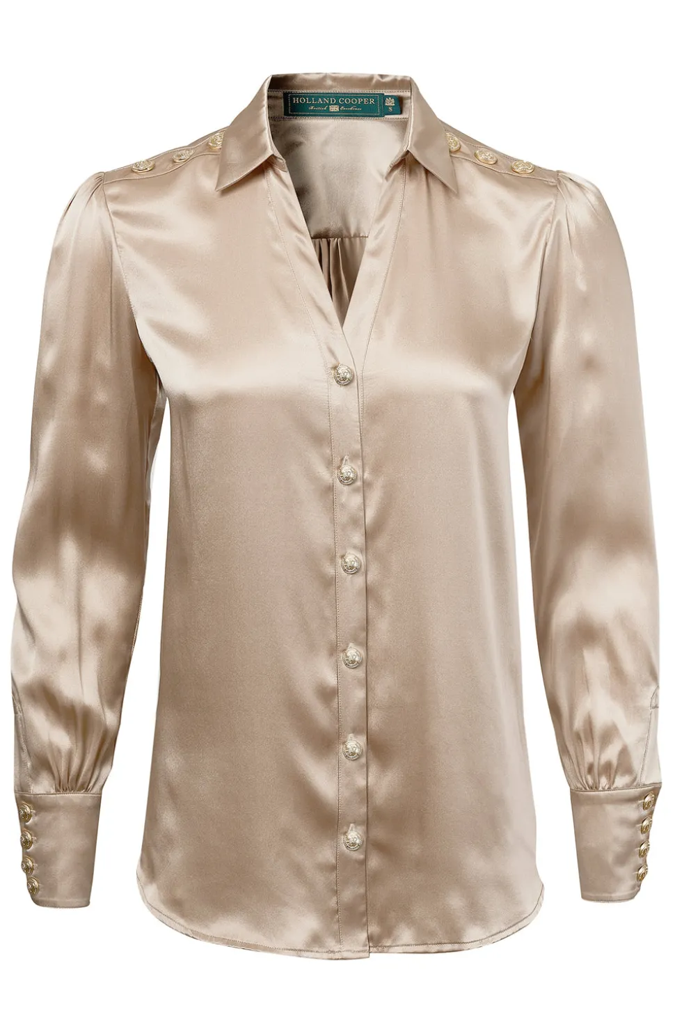Silk V-Neck Blouse