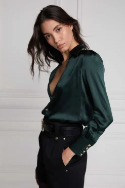 Silk V-Neck Blouse