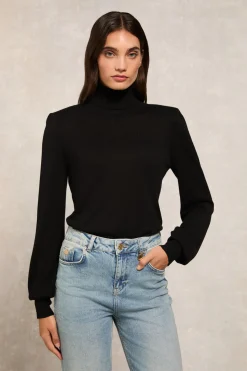 Structured Kelsie Roll Neck Knit