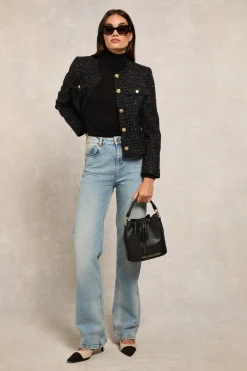Structured Kelsie Roll Neck Knit