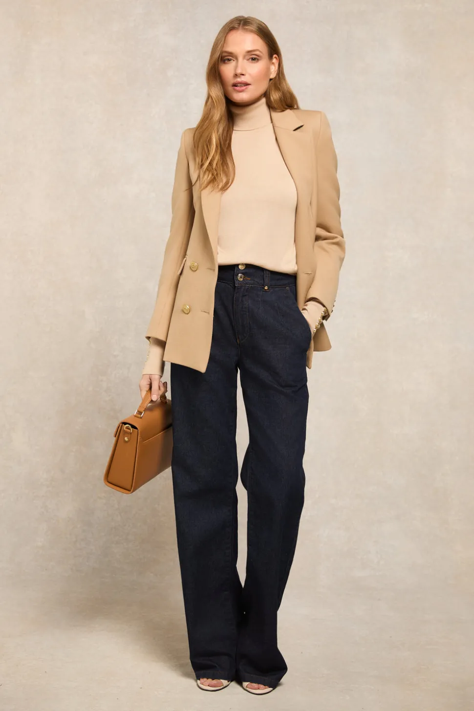 Structured Kelsie Roll Neck Knit