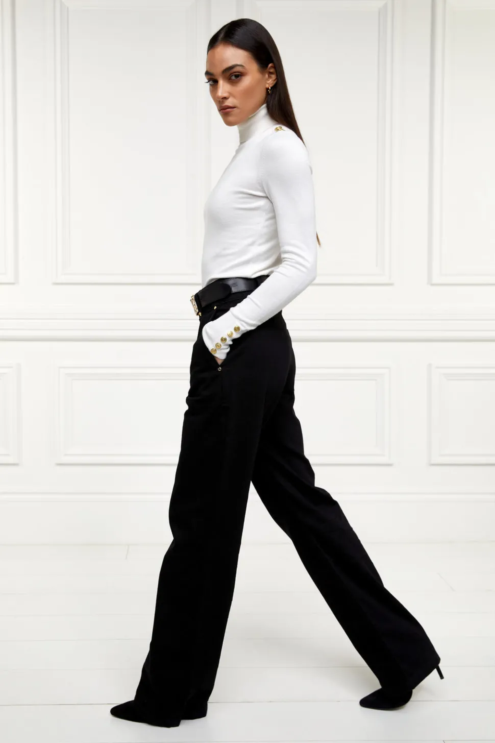 Tailored Wide Leg Jean