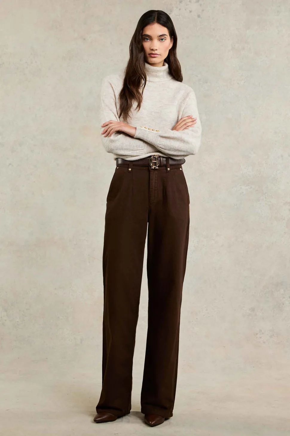 Tailored Wide Leg Jean