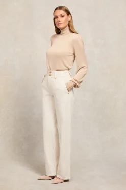 Tailored Wide Leg Jean