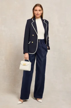 Tailored Wide Leg Jean