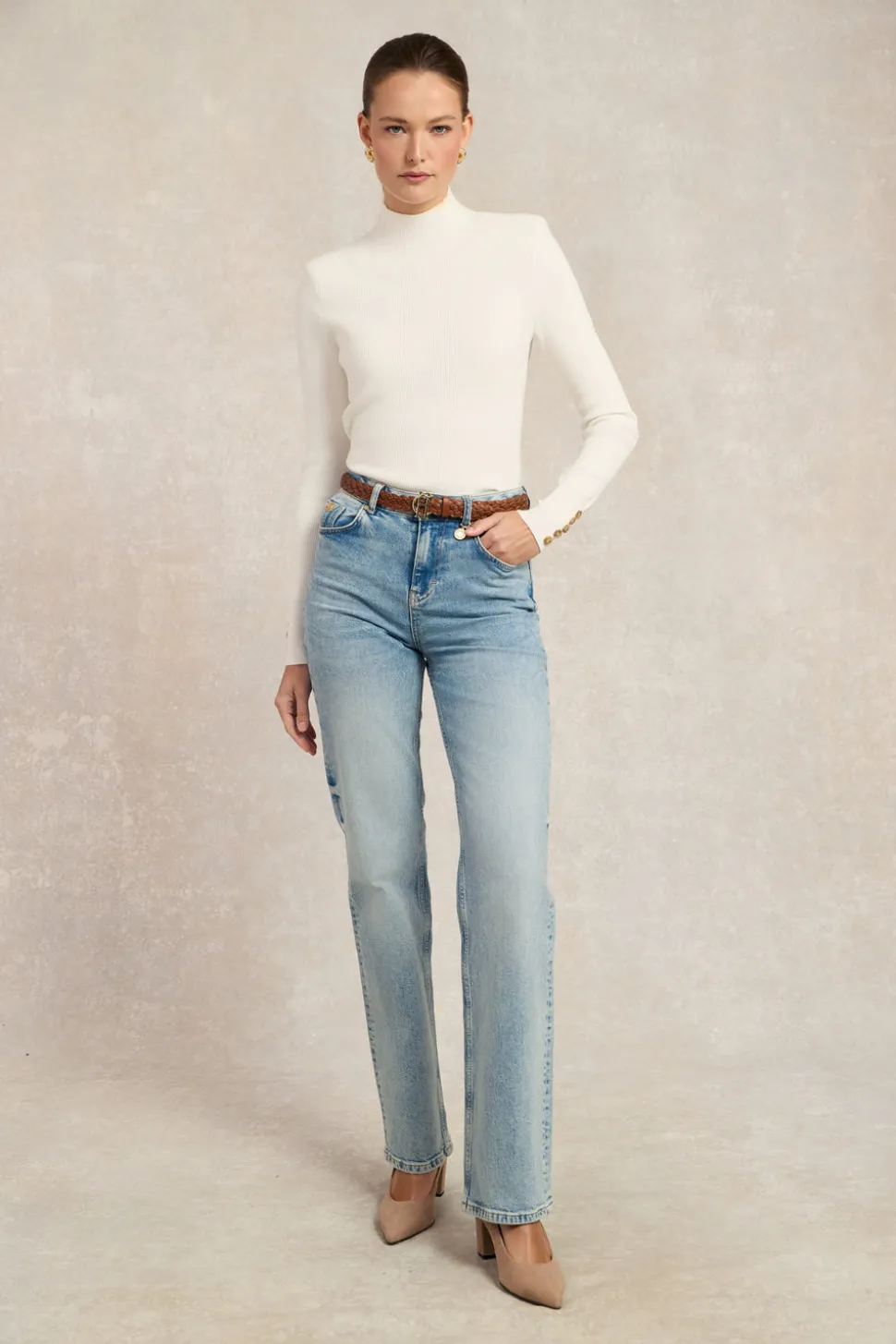 Tara High Neck Knit
