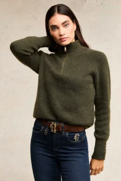 Tori Quarter Zip Knit