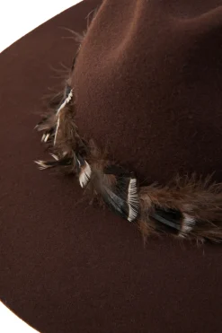 Trilby Hat Iridescent Feather Band