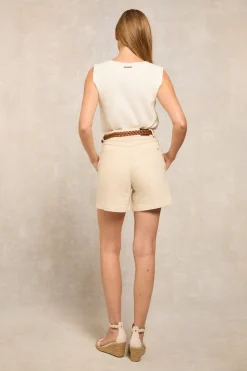 Utility Denim Shorts