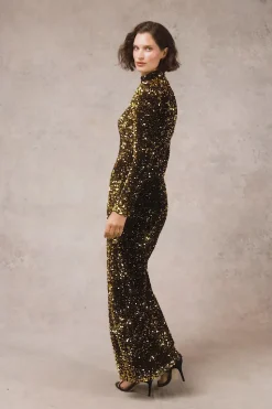 Victoria Sequin Maxi Dress