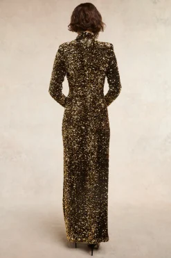 Victoria Sequin Maxi Dress