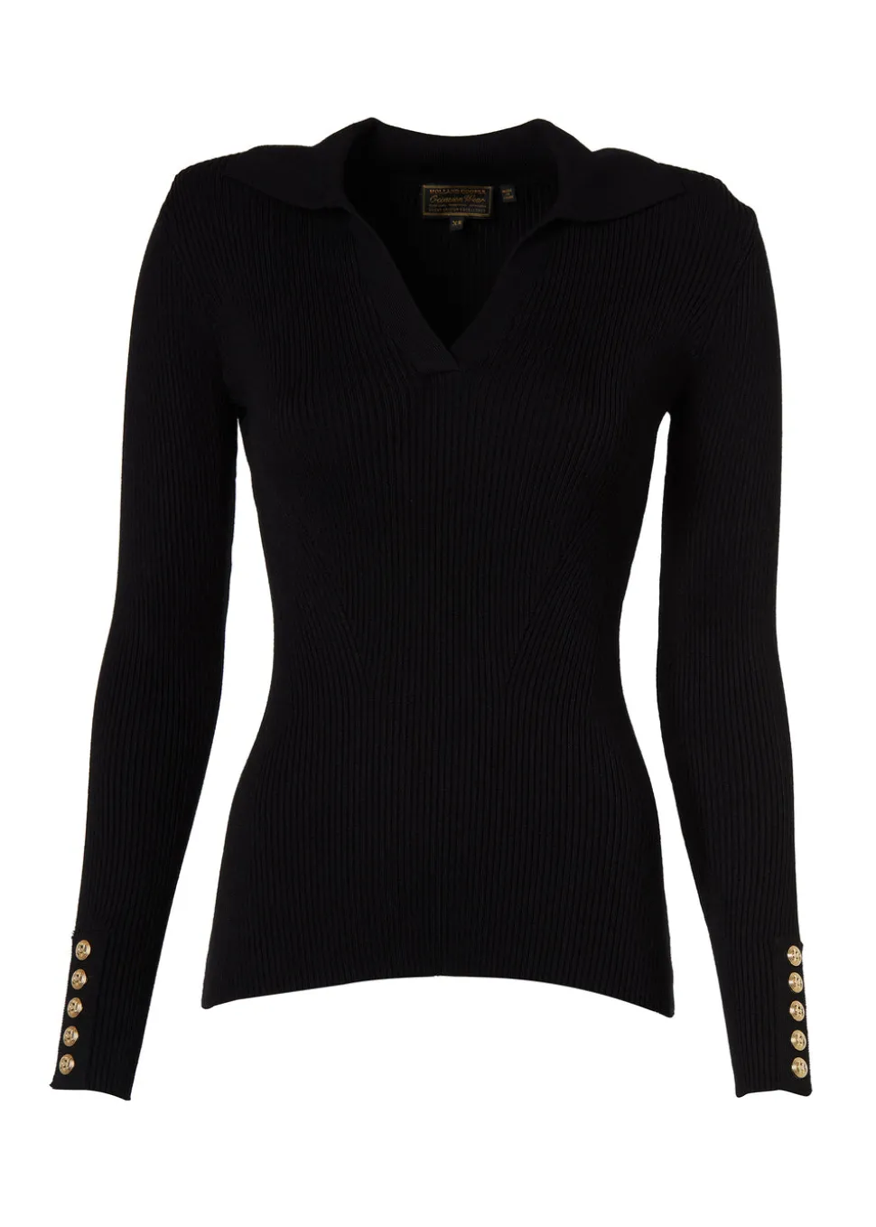 V-Neck Rib Top