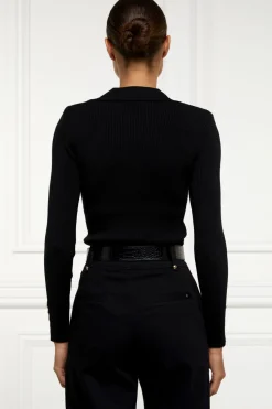V-Neck Rib Top